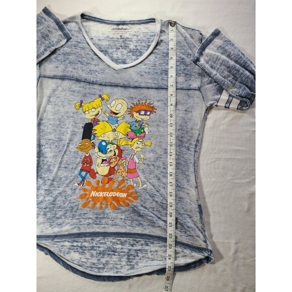 Nickelodeon Rugrats Burnout Jersey Tee Medium 3/4 Sleeve Vintage 90s - Picture 5 of 5